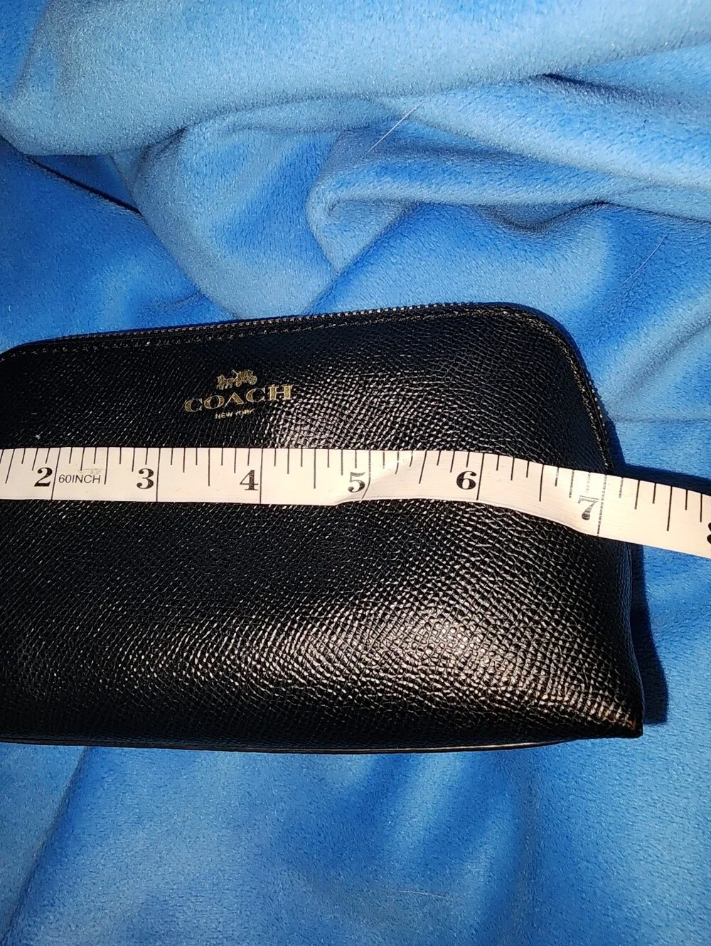 Coach black leather